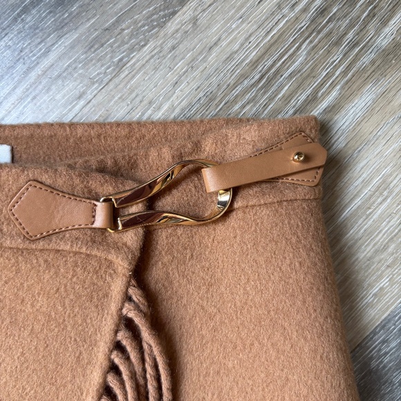 SANDRO PARIS WOMENS WOOL WRAP SKIRT WITH FRINGE - Picture 3 of 7